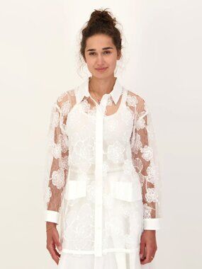 Baum und Pferdgarten "Annica" Lace Blouse in White, size 36 (fits like 4/6)